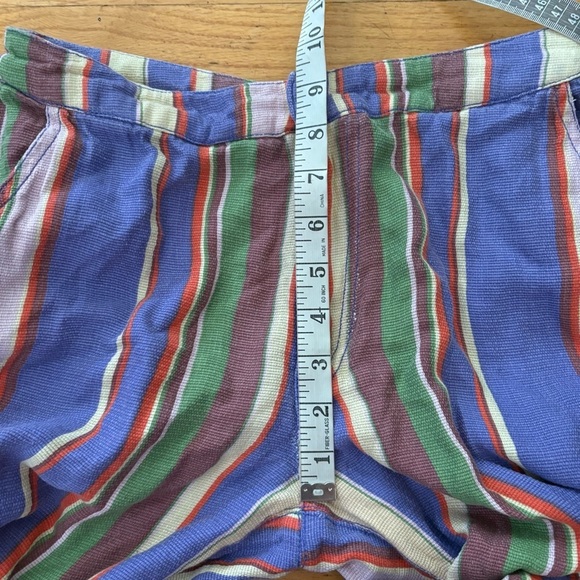 Free People La Paz Striped Cotton Crops Size 2 - Picture 5 of 7